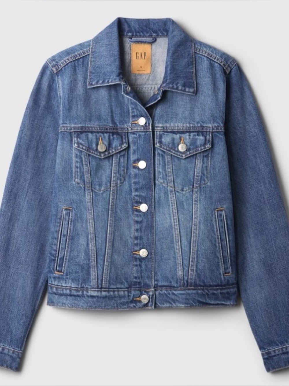 GAP Blue Denim Button-Up Jacket